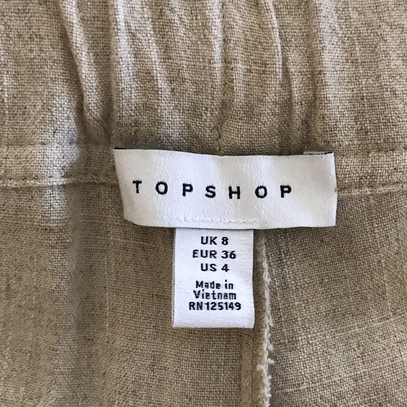 Topshop Paperbag Waist Shorts - Picture 4 of 4